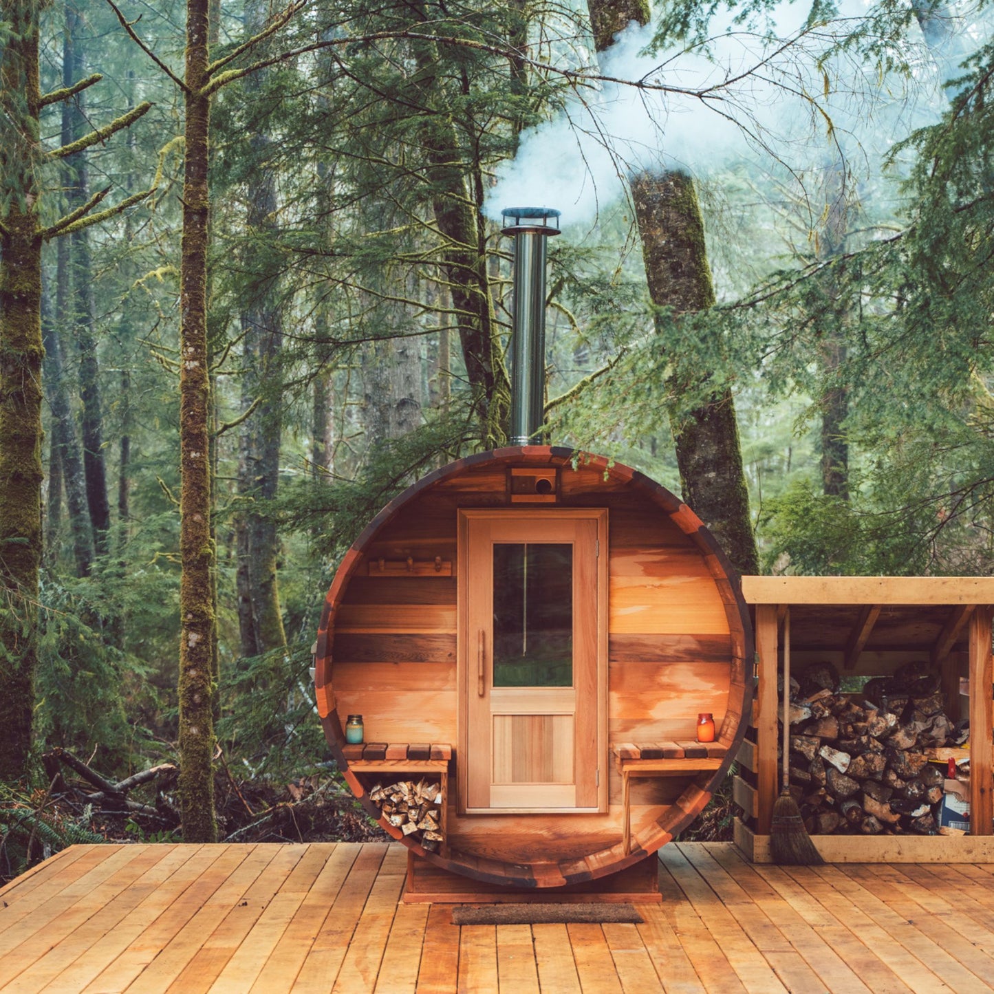 Cedar Barrel Sauna