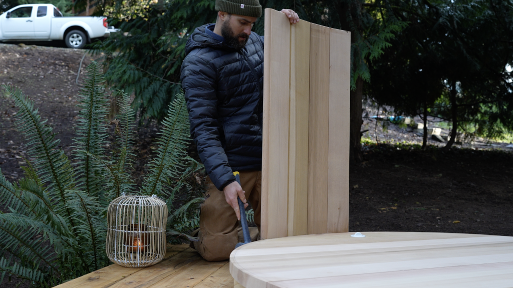 building a cedar hot tub