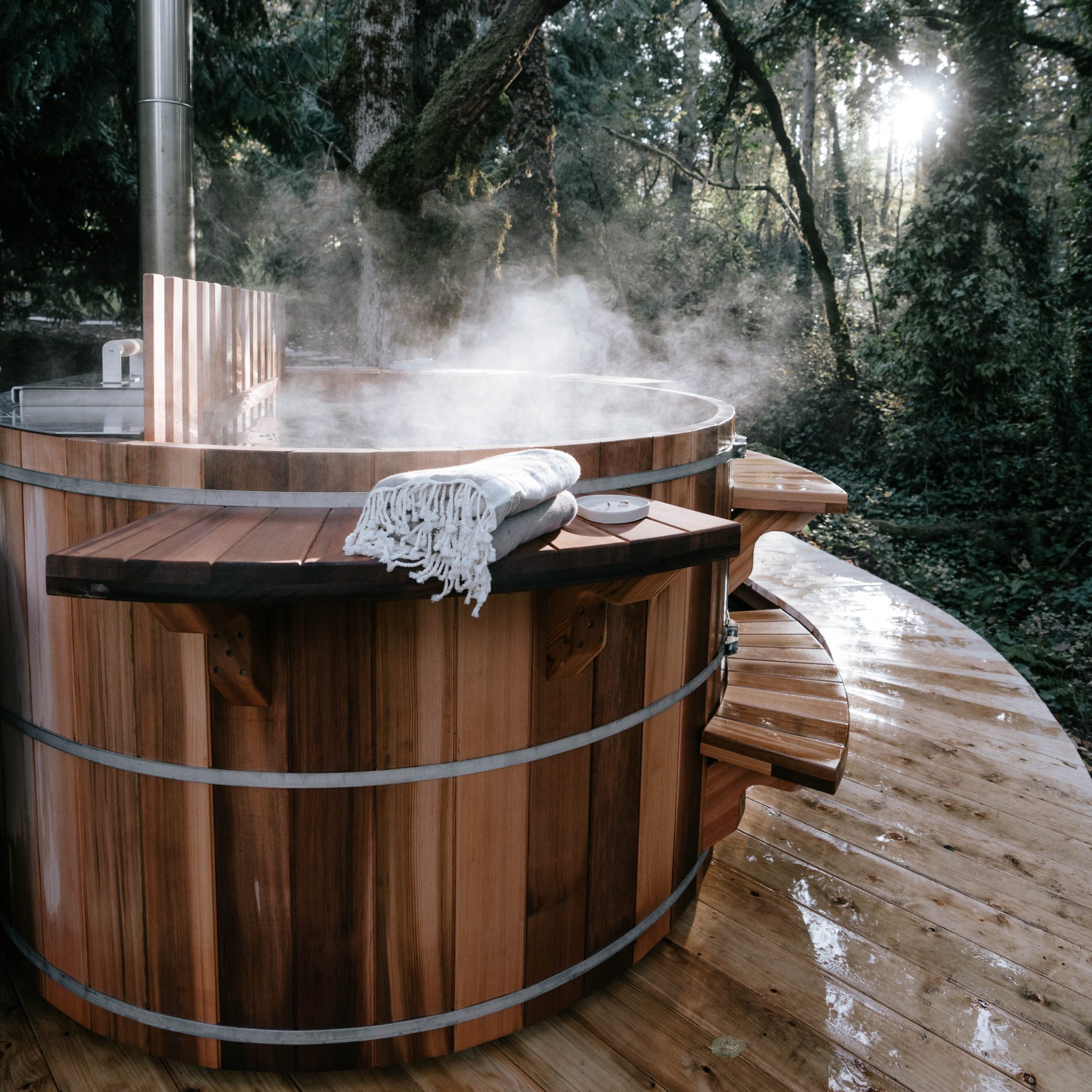 cedar barrel hot tub