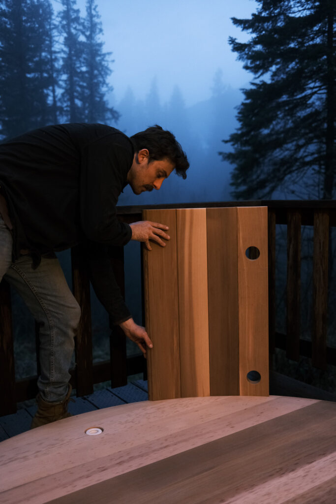 building a cedar hot tub